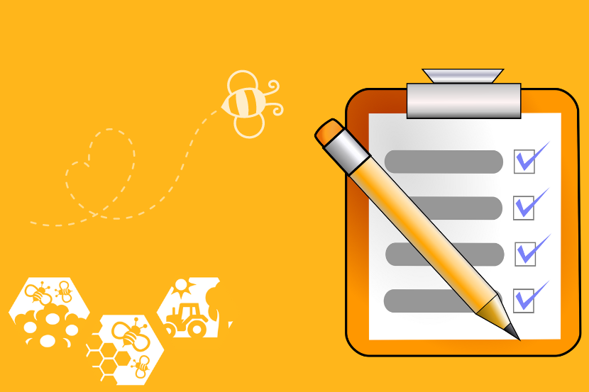 Afbeelding met tekening agenda en NBS logo